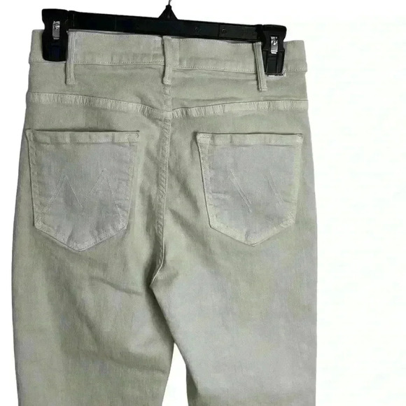 Mother The Hustle Ankle Fray in Play Date Size 26 Laurel Green - Picture 6 of 11